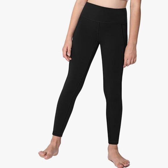 AENLLEY Yoga Kids Workout  Athletic‎ 3 pack BLACK GRAY AND PINK L NWT in packg - Picture 4 of 8